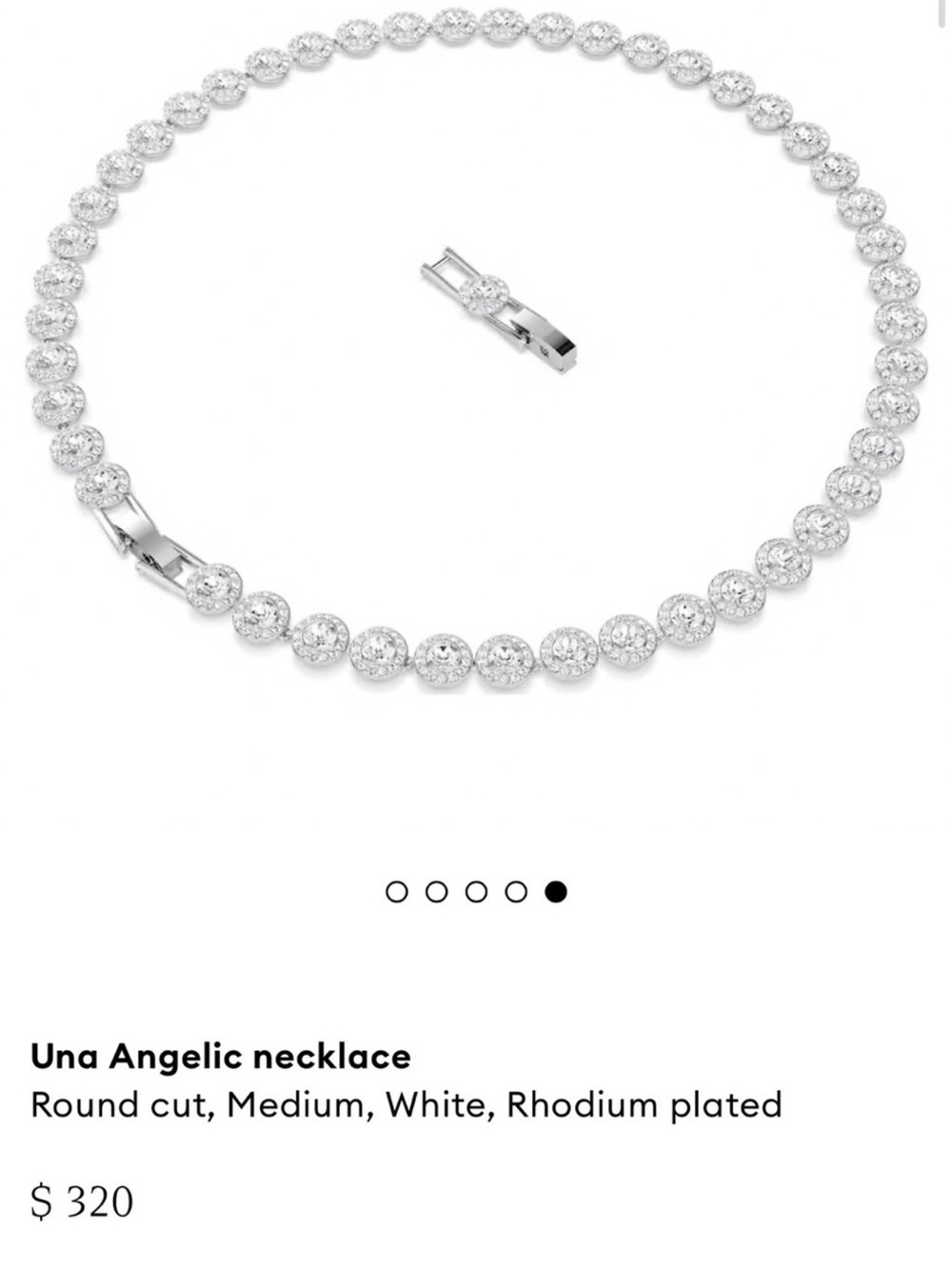 Swarovski Angelic Necklace (Silver Tone)